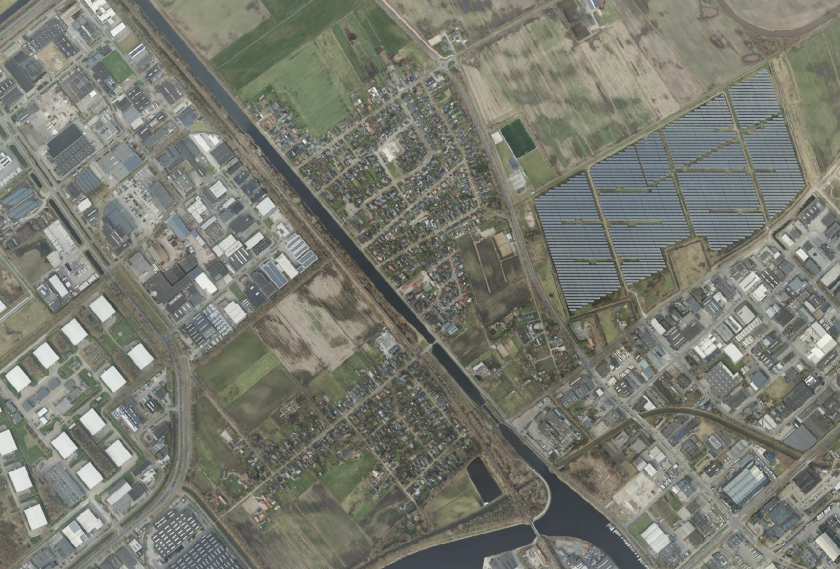 Luchtfoto van Aadorp