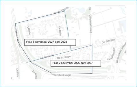 Planningstekening Groeneveld- De Delle