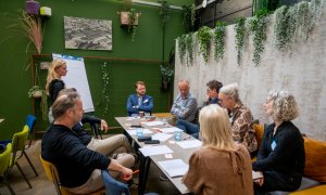 Gezamenlijk overleg bij de bijeenkomst LWDD